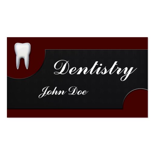 Elegant dentistry dentist dental business card (front side)