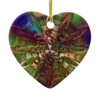 Elegant Design1 Heart Ornament