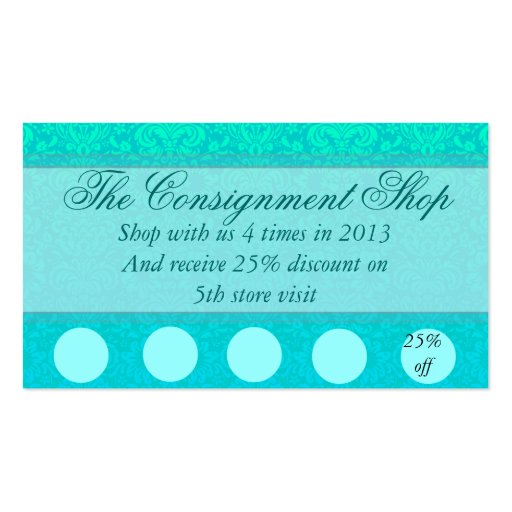Elegant Discount/ promotion card Business Cards (front side)