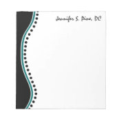 Elegant Dots Chiropractor Personalized Notepad