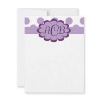 Elegant Dots Thank You Note invitations