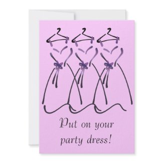 Elegant Dress Design with Customizable Slogan invitation