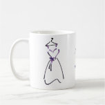Elegant Dress Design with Customizable Slogan Coffee Mug