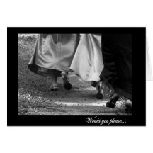 Elegant Dresses Matron of Honor Greeting Card