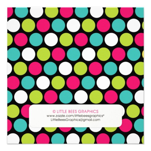 Elegant Elephant Polkadots Baby Shower Invitations