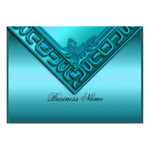 Elegant Elite Classy Teal Blue Business Card