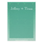 Elegant Emerald Damask Thank You Card / Note