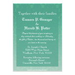 Elegant Emerald Damask Wedding Invitation