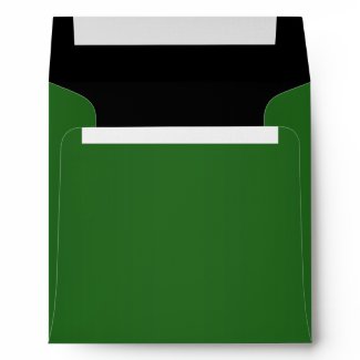 Elegant Emerald Green Linen Envelopes