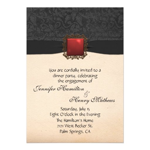 Elegant Engagement Party Invitation
