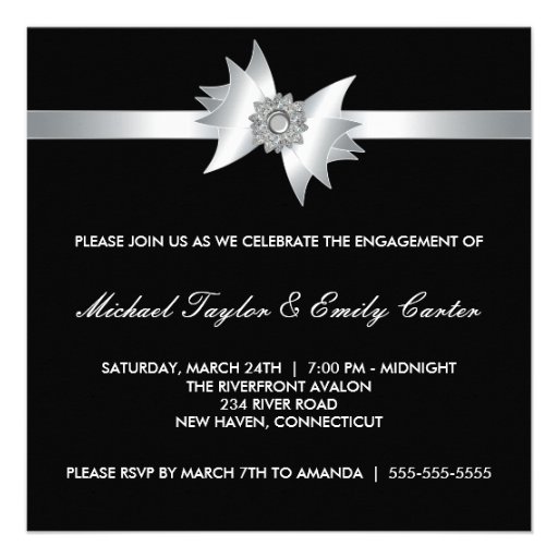 Elegant Engagement Party Invitations