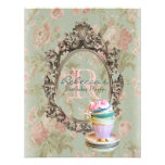 elegant english floral vintage birthday party announcement