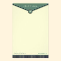 Elegant Envelope (denim) Monogram Stationery stationery