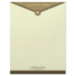 Elegant Envelope (mocha) Monogram Letterhead