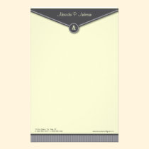 Elegant Envelope (slate) Monogram Stationery stationery