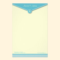 Elegant Envelope (tiffany) Monogram Stationery stationery