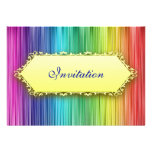 Elegant Events Rainbow Curtain Invitation