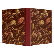 Elegant Fall Leaves 3 Binder