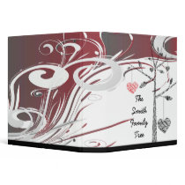 elegant family tree heart geneology 3 ring binder