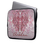 Elegant Fantasy Faux Diamond Pink Frosted  Sleeve Laptop Sleeves