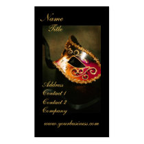 Elegant Fantasy Masquerade Mask Business Card