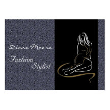 Elegant Fashion Stylist Business Cards