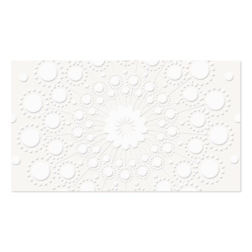 Elegant Faux Embossed White Background Business Card Template (front side)