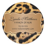 Elegant Faux Leopard Fur Stickers