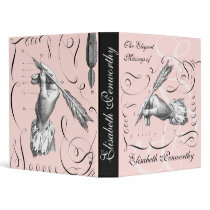 Elegant & Feminine Woman Writer's Notebook binders by AntiqueImages Elegant & Feminine Woman Writer's Notebook binders