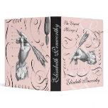 Elegant &amp; Feminine Woman Writer's Notebook Vinyl Binders