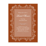 Elegant Filigree Bridal Shower Party Invitation 3