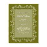 Elegant Filigree Bridal Shower Party Invitation 7