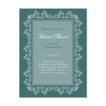 Elegant Filigree Bridal Shower Party Invitation