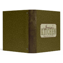 Elegant Filigree Recipe Binder
