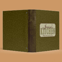 Elegant Filigree Recipe Binder binders