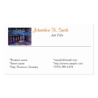 Elegant fine art personal business cards business card template