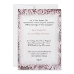 Elegant Flora Frame Formal Wedding Invitation l