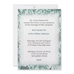 Elegant Flora Frame Formal Wedding Invitation ll