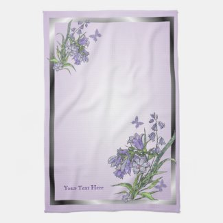 Elegant Floral and Butterfly 16 X 24 Kitchen Towel