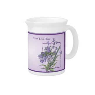 Elegant Floral and Butterfly 19 Ounce Pitcher