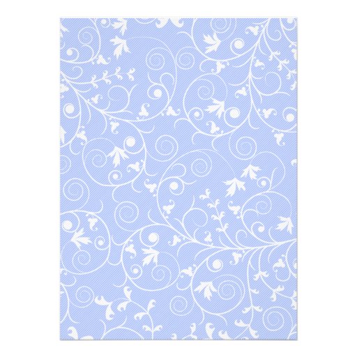 Elegant Floral Blue Sweet16 Birthday Invitation