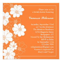 Elegant Floral Bridal Shower Invitation