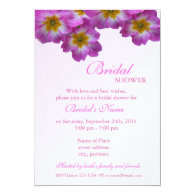 Elegant floral bridal shower invitation custom announcement