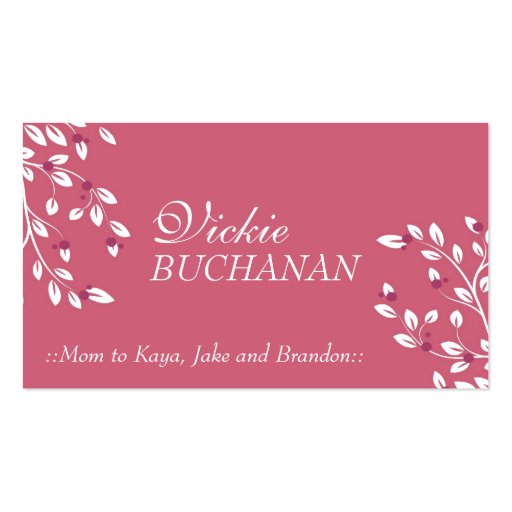Elegant Floral Business Card