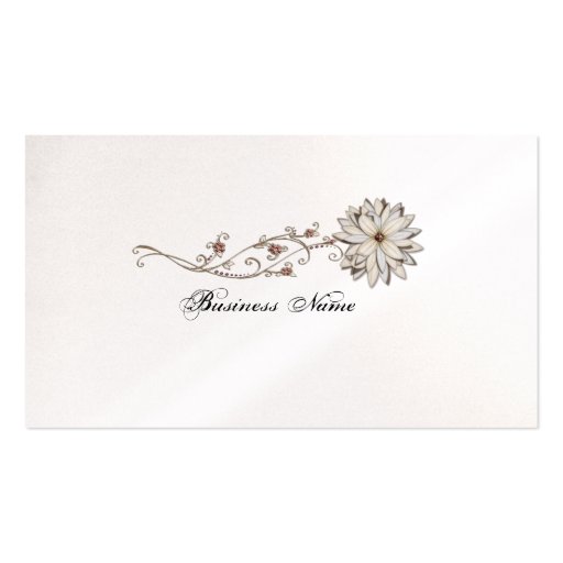 Elegant Floral Business Card (back side)