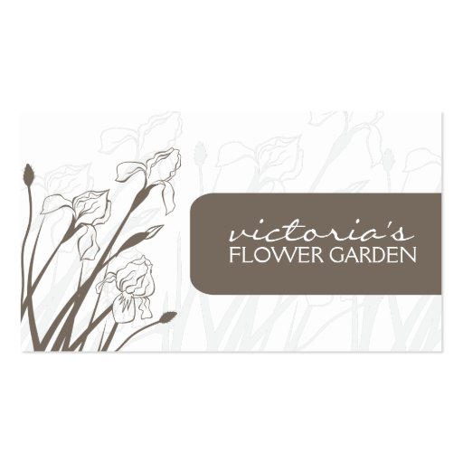 Elegant Floral Business Card (front side)