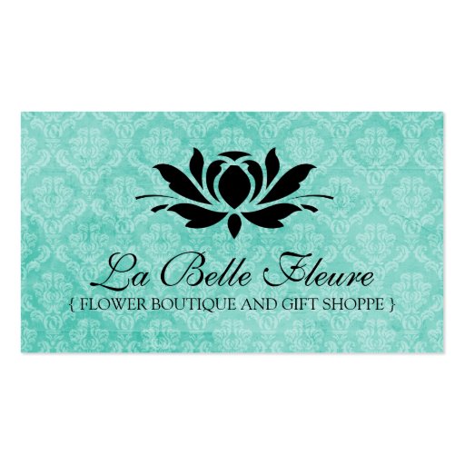 Elegant Floral Business Cards (front side)