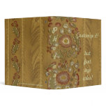 Elegant Floral Fringe Pattern Design Avery Binder