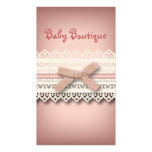 elegant floral girly vintage paris fashion business cards (front side)