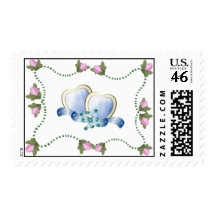 Elegant Floral heart 1 Stamp